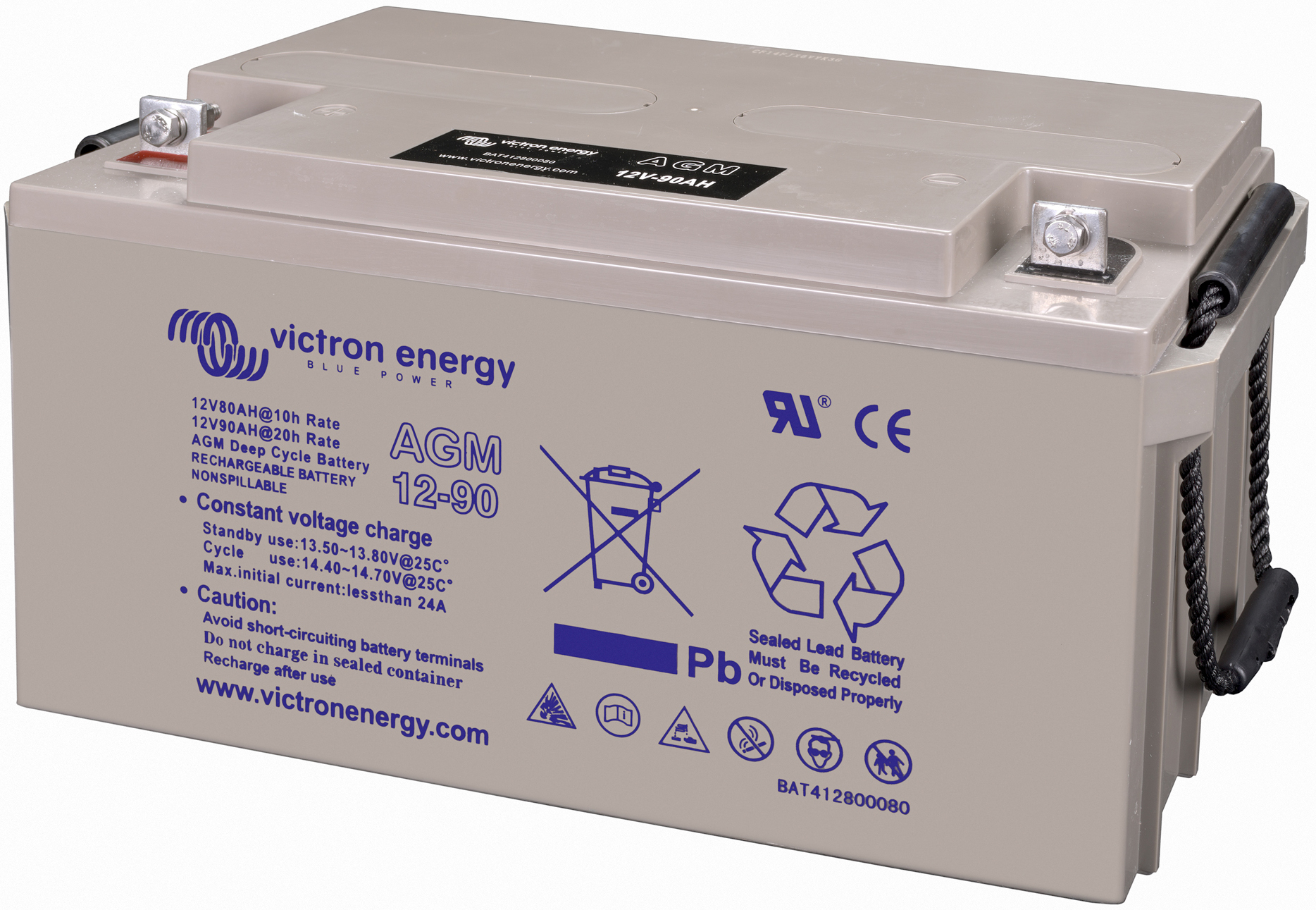 ▷ Batterie au Plomb AGM 12V 120Ah Énergie Solaire Bateaux Caravanes
