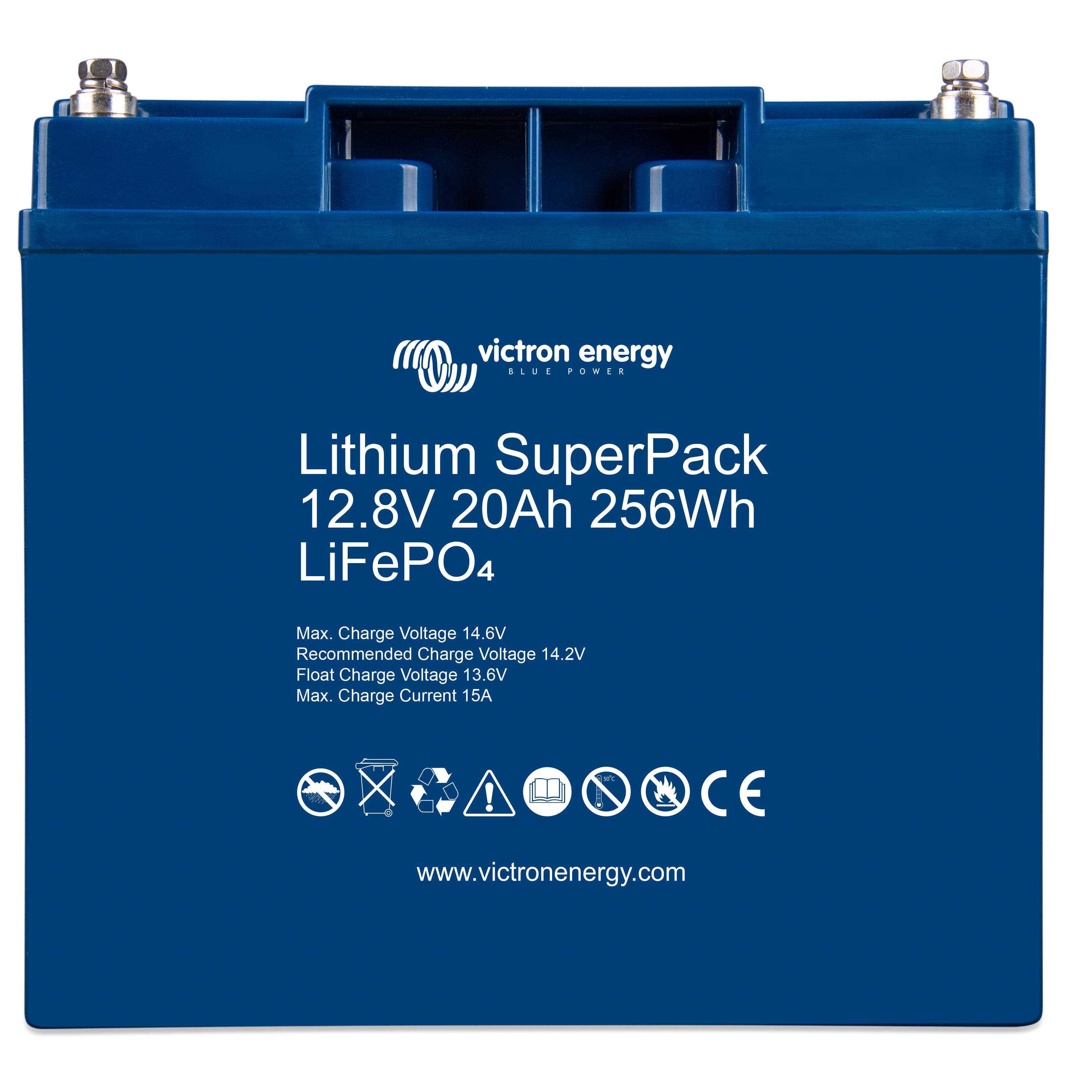 Batterie solaire lithium 20Ah-12,8V-BMS intégré SuperPack victron energy.