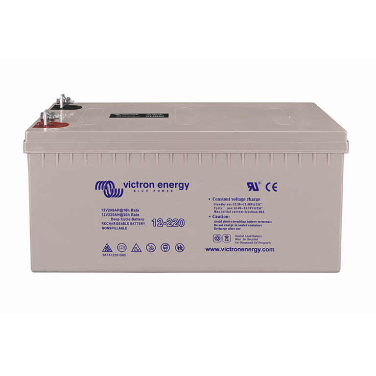 Batterie Solaire GEL 220Ah 12V étanchevictron energy.