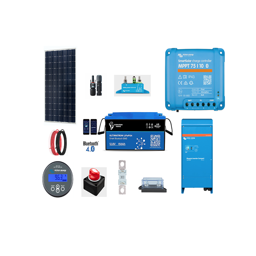 Kit Panneau Solaire 1200 MAh Pour Guirlande LED – Batterie Lithium 3.7V, Sortie 24V – Télécommande Incluse