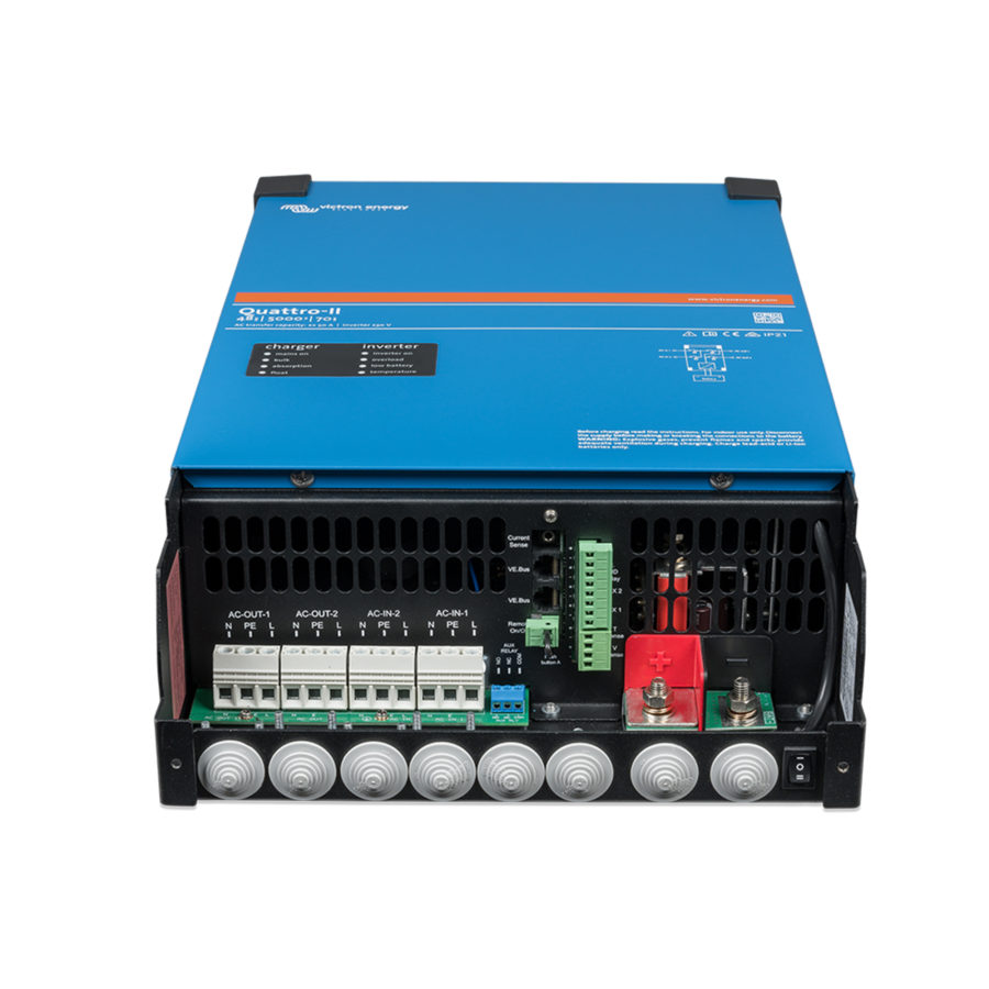 Convertisseur chargeur QUATTRO-II 48V/5000VA/70-50/50A 220V victron energy.